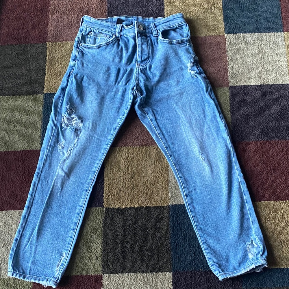 Forever 21 Men's Relaxed Jeans - Light Blue